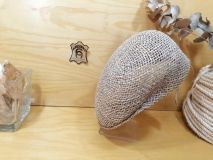 41860 GORRA CASCO REJILLA PALMA NATURAL BEIRETS