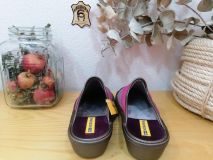 1362-O/8ZAPATILLA CASA AFELPADO MORADO/MALVA/FRESA