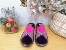 1362-O/8ZAPATILLA CASA AFELPADO MORADO/MALVA/FRESA