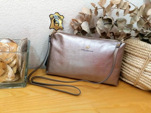 BOLSO B305 MASAYA NAPA METAL HUMO P.MIRALLES
