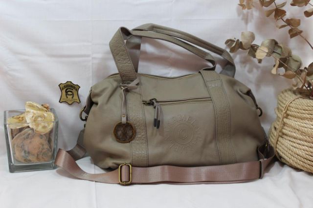 18607005-NON BOLSO PIEL TAUPE CARMELA