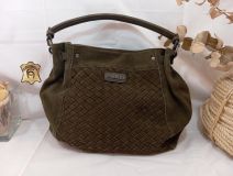 186002 BOLSO SERRAJE KAKI CARMELA