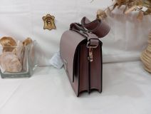 17-1010 BOLSO PIEL RUGA ROSA 22X15X7