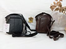 71512 BOLSO COLGAR PIEL NEGRO/MARRÓN/CUE J.L. PIEL