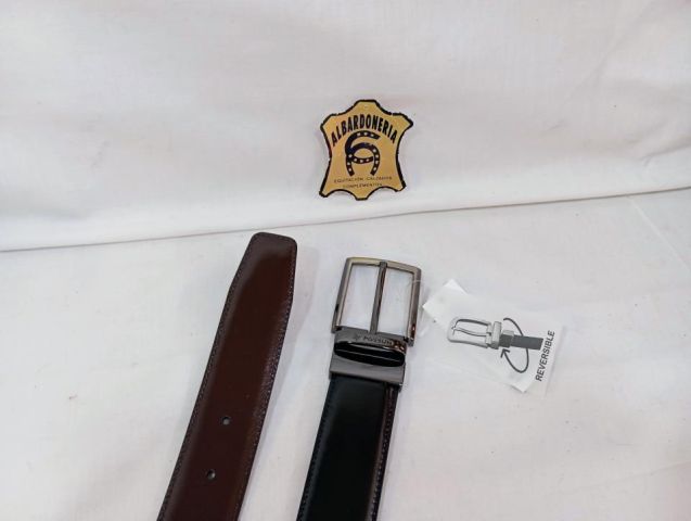 11658 CINTURON PIEL REVERSIBLE NEGRO-MARRÓN POSSUM