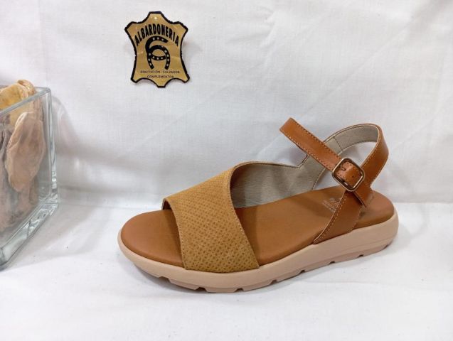 102801 SANDALIA GANDIA D9464-CATI CALF+T CAMEL CUE