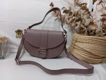 22-1050 BOLSO RUGA PIEL VACUNO NUDE 27X19X8