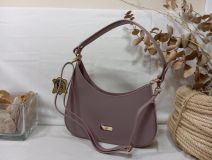 26-1025 BOLSO RUGA PIEL VACUNO NUDE 28X16X7