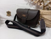 03-1020 BOLSO DOLLARO PIEL VACUNO MARRÓN 17X26X8