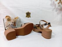 15259 SANDALIAS PYTON BEIGE WEEKEND