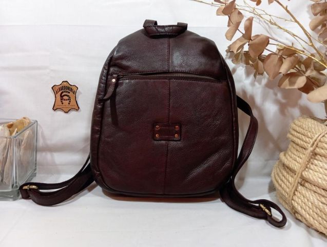 2049180 BOLSO MOCHILA PIEL MARRÓN MATIAS