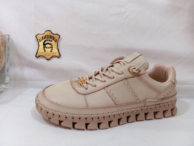16252803-S8A3 ZAPATO DEPORTIVO PIEL BEIGE CARMELA