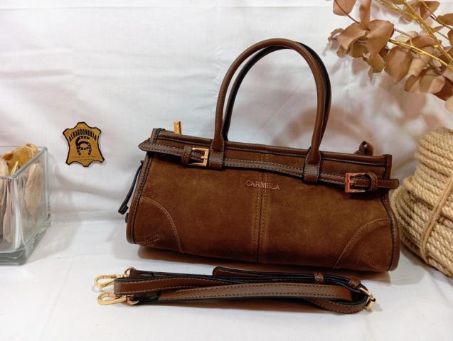 18617002-NON BOLSO DE MANO SERRAJE CAMEL CARMELA