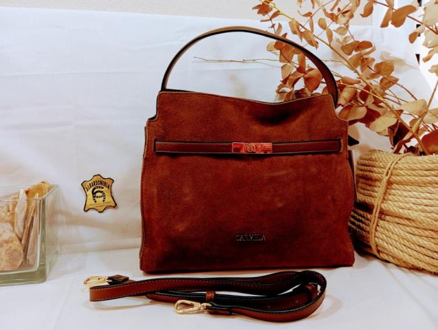 18616802-NON BOLSO HOMBRO SERRAJE CAMEL CARMELA