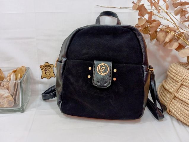 18616102-NON BOLSO MOCHILA SERRAJE NEGRO CARMELA