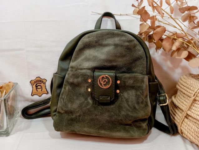 18616103-NON BOLSO MOCHILA SERRAJE KAKI CARMELA