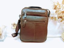 71712 BOLSO COLGAR PIEL NEGRO/MARRÓN/CUE J.L. PIEL