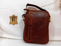 7158 BOLSO COLGAR PIEL NEGRO/MARRÓN/CUE J.L. PIEL