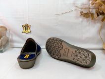 2078-8 ZAPATILLA CASA TERCIOPELO AZUL NORDIKAS