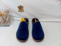2078-8 ZAPATILLA CASA TERCIOPELO AZUL NORDIKAS