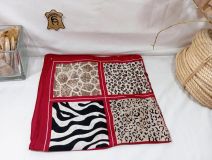 41000901 PAÑUELO 70X70CUADROS CENEFA ANIMAL PRINT 