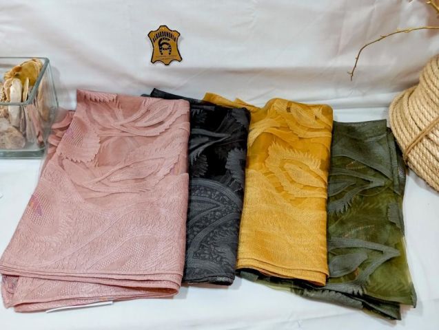 41803 FULAR LISO GASA PAISLEY 100%P