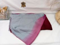 41828 FULAR LISO BICOLOR PELILLOS 100%P