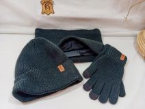 44000040 SET 3P GORRO-BRAGA-GUANTE LISO 100%A