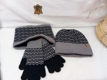 44000046 SET 3P GORRO-BRAGA-GUANTE ONDAS 100%A