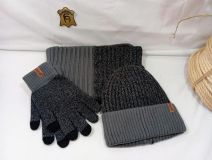 44000048 SET 3P GORRO-BUFANDA-GUANTE BICOLOR 100%A