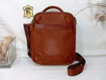 72014 BOLSO COLGAR PIEL NEGRO/MARRÓN/CUE J.L. PIEL