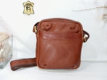 7205 BOLSO COLGAR PIEL NEGRO/MARRÓN/CUE J.L. PIEL