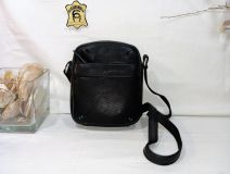 72012 BOLSO COLGAR PIEL NEGRO/MARRÓN/CUE J.L. PIEL