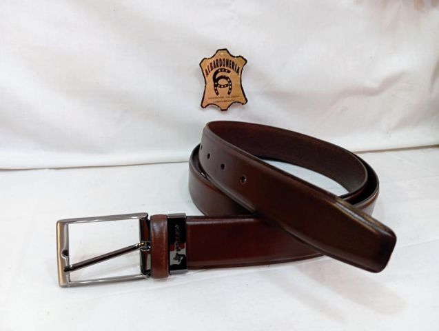 11235 CINTURON PIEL VAQUETA NEGRO POSSUM