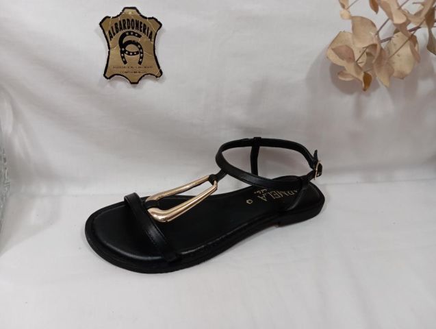 16329502-S8A1 SANDALIA SRA. PIEL NEGRO CARMELA