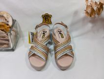 26783 SANDALIA CUÑA COMBI MET PETRI ORO 24 HRS