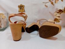 16337 SANDALIA NAPA METAL ORO ROSA WEEKEND