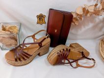 16447 SANDALIA METAL MARRÓN WEEKEND