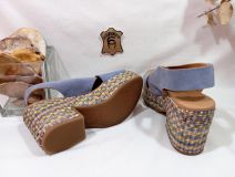 16453 SANDALIA VELOUR JEANS WEEKEND