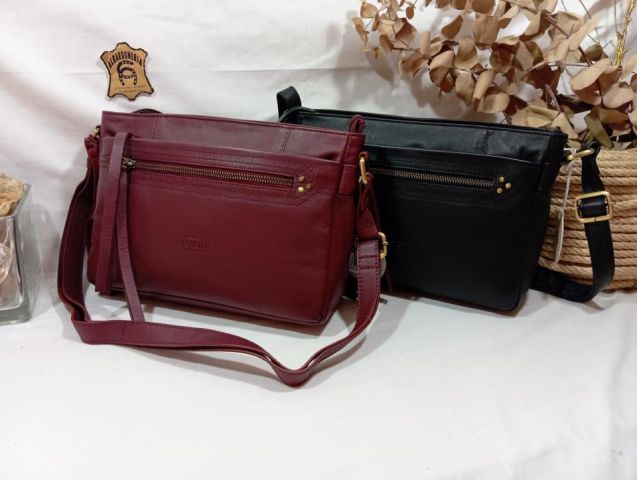 62-MM61009 BOLSO ANTONI PIEL NEGRO/BURDEOS