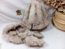 41000064 SET 2P GORRO-CUELLO PELO JASPEADO