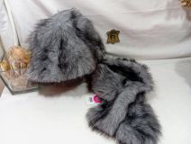 41000064 SET 2P GORRO-CUELLO PELO JASPEADO